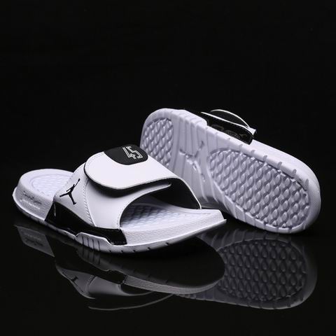 Air Jordan Hydro XI Retro Women Sandals White Black-8 - Click Image to Close